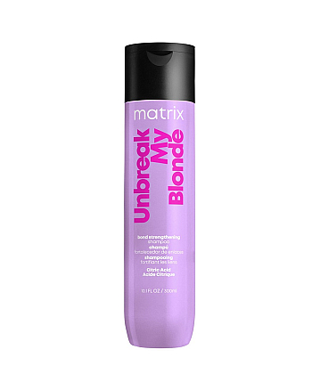 Matrix Total Results Unbreak My Blonde Shampoo - Укрепляющий шампунь без сульфатов с лимонной кислотой для осветленных волос 300 мл - hairs-russia.ru